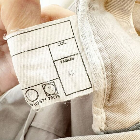 Amina Rubinacci Napoli Women’s Cherie Guya Gray Khaki Capri Size 42 - Fit XS 0-2 - Picture 6 of 12